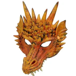 Cosplay Drage Maske Karneval Kostume Fancy Dress Karnevaler Yellow