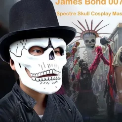 Cosplay Film 007 James Bond Spectre Skræmmende Maske Skelet Hoved F