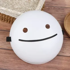 Cosplay Halloween Masker Drömmar Masker Tecknad Anime White Smile Whit-FQ- White one size