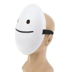 Cosplay Halloweenmasker Drømmemasker Tegneserie Anime Hvid Smilmasker Hjelm (FMY)