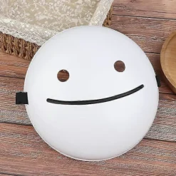 Cosplay Halloweenmasker Drømmemasker Tegneserie Anime Hvid Smilmasker Hjelm (FMY)