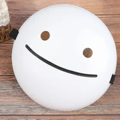 Cosplay Halloweenmasker Drømmemasker Tegneserie Anime Hvid Smilmasker Hjelm (FMY)