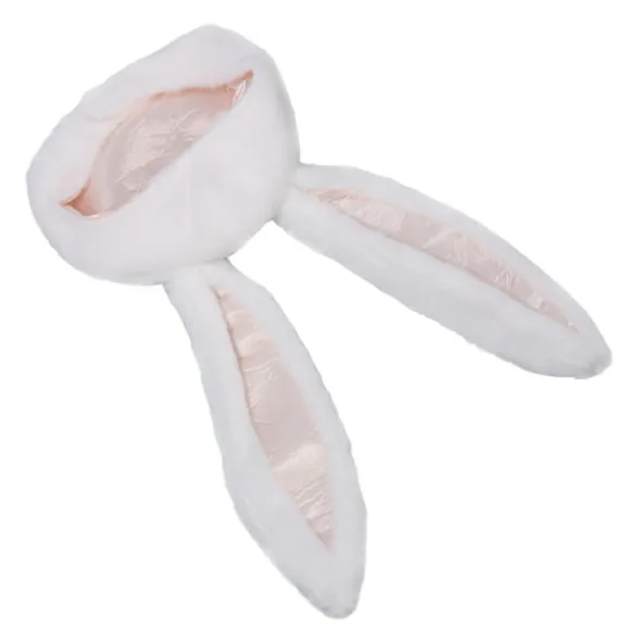 Cosplay Kaninhat Fester Cosplay Hvid Plys Hætte Sjov Kaninørehat til Kvinder Mænd