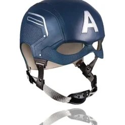 Cosplay Latex Hjelm Film Kaptajn Maske Halloween Maskerade Karneval Kostume Rekvisitter Blå