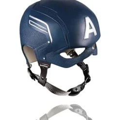 Cosplay Latex Hjelm Film Kaptajn Maske Halloween Maskerade Karneval Kostume Rekvisitter Blå