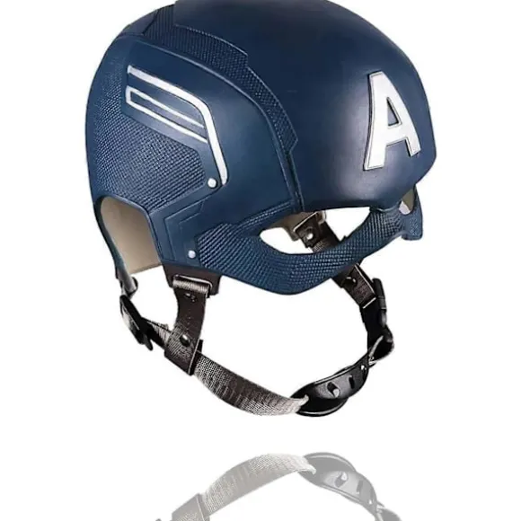 Cosplay Latex Hjelm Film Kaptajn Maske Halloween Maskerade Karneval Kostume Rekvisitter Blå