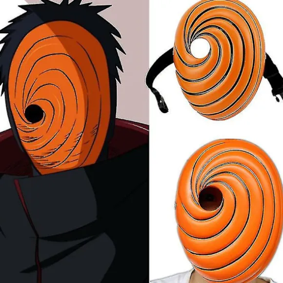 Cosplay Mask Rekvisitter Uchiha Obito Orange Resin Party Halloween Tobi Mask Gift_x005f_x005f_x005f_x005f_x005f_x005f_x005f_x000d_