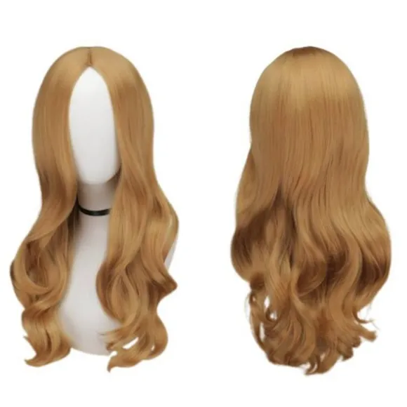 Cosplay paryk AI dukkerobotter Megan langt hår kostume rekvisitter 60cm