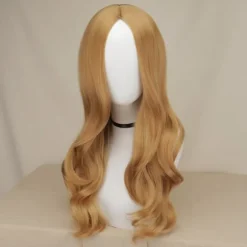 Cosplay paryk AI dukkerobotter Megan langt hår kostume rekvisitter 60cm