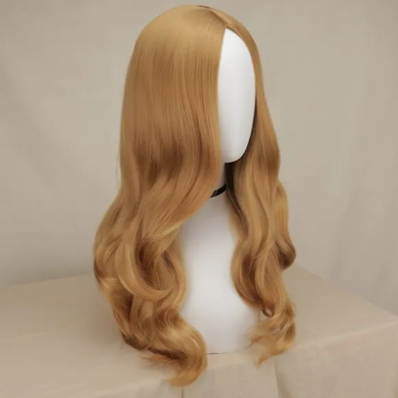 Cosplay paryk AI dukkerobotter Megan langt hår kostume rekvisitter 60cm
