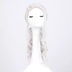 Cosplay paryk cosplay til kvinder, daenerys paryk lang blond krøllet Kha