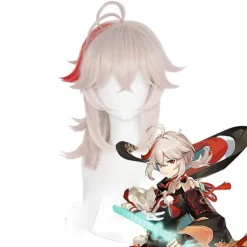 Cosplay Paryk Genshin Impact Kazuha 36cm Kort Paryk Cosplay Ani