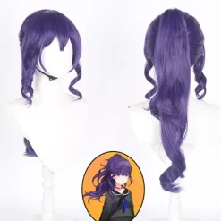Cosplay paryk lilla paryk høj hestehale