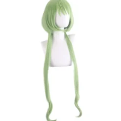 Cosplay paryk Tokyo Cat Bichuan salatgrøn kort pæreblomst bil