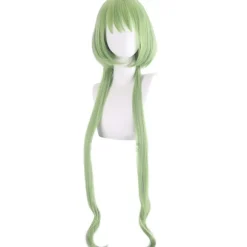Cosplay paryk Tokyo Kat Bichuan salatgrøn kort pæreblomst bilCJY