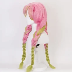 Cosplay parykker Anime Kanroji Mitsuri kostumehår synth