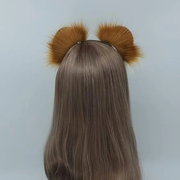 Cosplay Ræv Ulv Bjørn Hamster Tiger Abe Kat Hund Ører Pandebånd Hårbånd Hårklemmer Halloween Kostume Fest Hovedbeklædning Hovedbeklædning Hår Tilbehør | Fyndiq