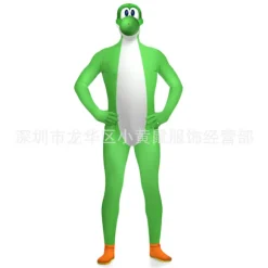 Cosplay Super Mario Bros Bowser Yoshi Mask Jumpsuit Voksen Børn Bodysuit*Kostume #2 Voksen M（155） #2-FQ- #2 Adult M（155）