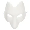 Cosplay tilbehør Diy dyremasker rævemasker ulvemasker dramamasker ubehandlede masker
