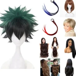 Cosplay Wig Anime My Hero Academia Deku Izuku Midoriya Green Sho zy