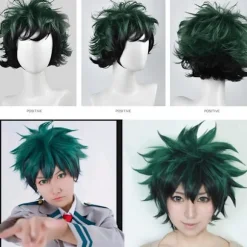 Cosplay Wig Anime My Hero Academia Deku Izuku Midoriya Green Sho zy