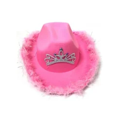 Cowboyhatte Western Cowgirl Hat Bandanna Briller Unisex Cowboyhat Fødselsdagskostume Cosplay Kjole Festtilbehør hat black