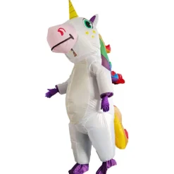 Creaciones Oppustelig Kostume Enhjørning Helkrops Enhjørning Luft Oppustelig Deluxe Halloween Kostume - Voksenstørrelse