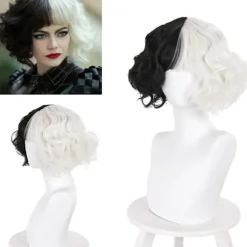 Cruella De Vil Kuila Cosplay Paryk
