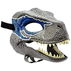 3D Dinosaur Maske Rolleleg Hovedbeklædning Jurassic World Raptor Gi