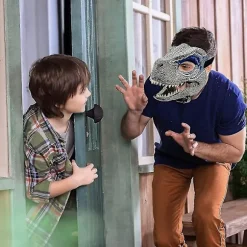 3D Dinosaur Maske Rolleleg Hovedbeklædning Jurassic World Raptor Gi