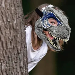 3D Dinosaur Maske Rolleleg Hovedbeklædning Jurassic World Raptor Gi