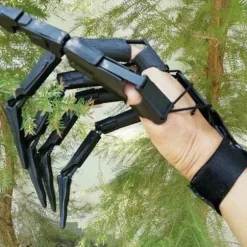 3D Halloween Trykte Leddede Fingerforlængelser Halloween Cosplay (FMY) Black Left hand