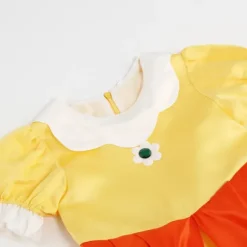 Daisy Prinsessekjole Pige Tegneserie Cosplay Kostume Sommer Børn Orange Festtøj 2-10 År Halloween Maskerade Daisy Wi Daisy Wi,CJY Daisy Wi Daisy Wig 7-8T Tag-140 | Fyndiq