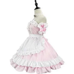 Dame Blonde Lag Maid Kjoler Sød Lolita Kjole Viktoriansk Ærmeløs Halloween Cosplay Kostumer (M)