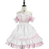 Dame Blonde Lag Maid Kjoler Sød Lolita Kjole Viktoriansk Ærmeløs Halloween Cosplay Kostumer (L)