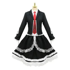 Dangaronpa Celestia Ludenberg Cosplay Dangaronpa Kostume Skoleuniform Kvinder Halloween Komplet Sæt Gotisk Lolita Kostume Fest M MCJY M A1