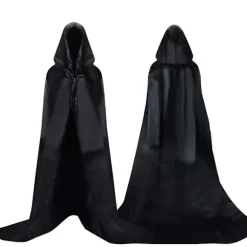 Darth Vader Sort Hætteklædt Kappe til Middelalder Halloween & Cosplay (L)[JUN]