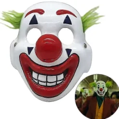 DC Film Joker Arthur Fleck Cosplay Maske Klovn Maskerade Halloween Skræmmende Maske - JA (LGL) White 1 PC