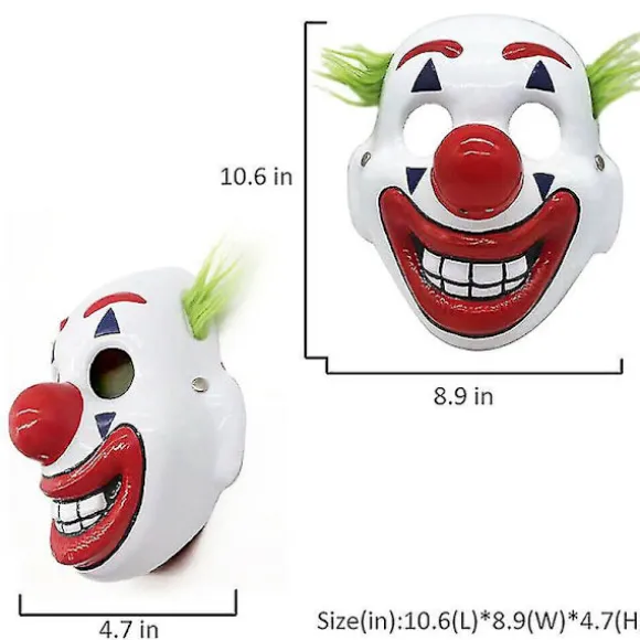 Dc Movie Joker Maske Arthur Fleck Cosplay Maske Klovn Maskerade Halloween Gysermaske