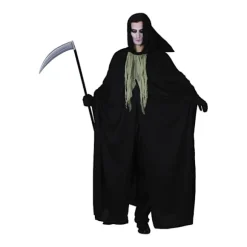 Döden Liemannen Reaper Maskeraddräkt Halloween Black one size