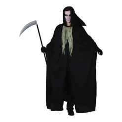 Döden Liemannen Reaper Maskeraddräkt Halloween Black one size