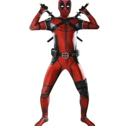 Deadpool Kostume Cosplay Børn Voksen Dragt Anime Superhelt Cosplay Dödsengel Anime Voksen Service Leotard Hatte Tilbehør Anime-WELLNGS 3 STK 3 STK 3 PCS 130 | Fyndiq