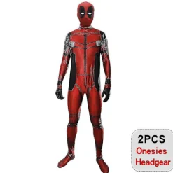 Deadpool-kostume af høj kvalitet, cosplay til børn og voksne, anime-superhelt-cosplay, dødsvagter, anime-voksen-service, trikot, hatte 2 stk 2pcs M(160-170) | Fyndiq