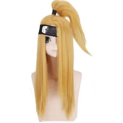 Deidara Full Set Cosplay Kostume Hvid Ler Fugl Tunge Tattoo Paryk Halloween Kostume Til Børn Voksne Børn Feriegave Tak!! Only wigs 155