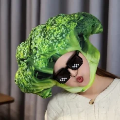 Dejlig Broccoli Hat Plys Hat Familiesammenkomst Rollespil Kostume Hovedbeklædning Hat