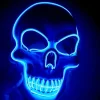 Dekorativ Halloween LED-maske LED-skeletmaske lyser op til Halloween