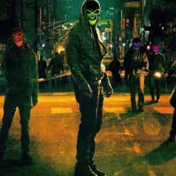 Dekorativ Halloween LED-maske LED-skeletmaske lyser op til Halloween