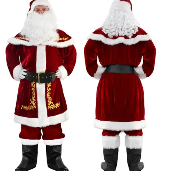 9-delt julemandskostume, julekostume - 6XL