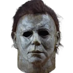 Deluxe Halloween Michael Myers Horror Latex Maske - Perfekt til Karneval Fest Udklædning Prop C
