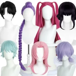 Demon K-pop Hunter Kostume Rumi Paryk Mira Zoe Realistisk Anime Cosplay Paryk til Cosplay Konvent Lilla Rumi- Rumi【Paryk】[GKS] Rumi【Wig】 child